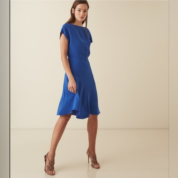 Reiss Dresses & Skirts - Reiss Victoria capped sleeve midi dress, Blue Royal Color